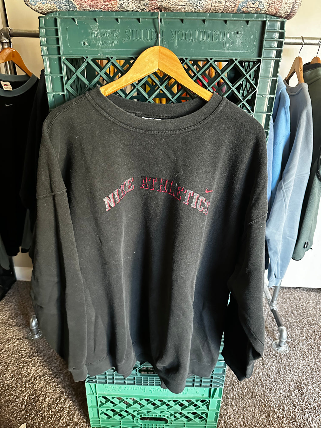 90s Nike Athletics Spellout Crewneck - XL